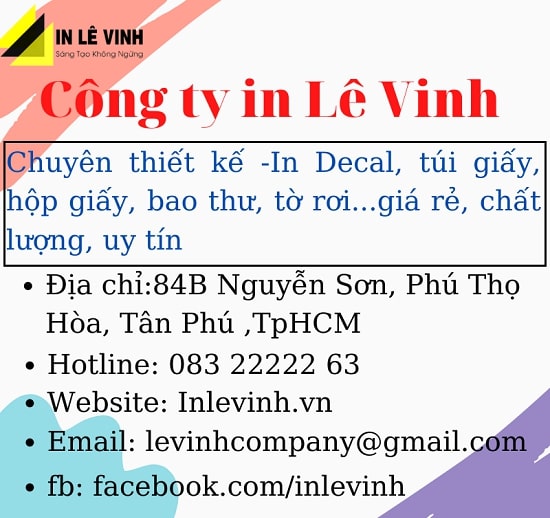 in catalogue tại tphcm
