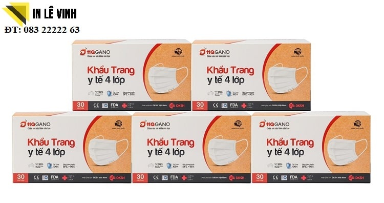 in hộp giấy đựng khẩu trang