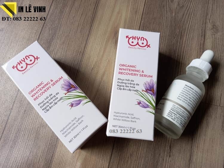 in hộp giấy đựng mỹ phẩm