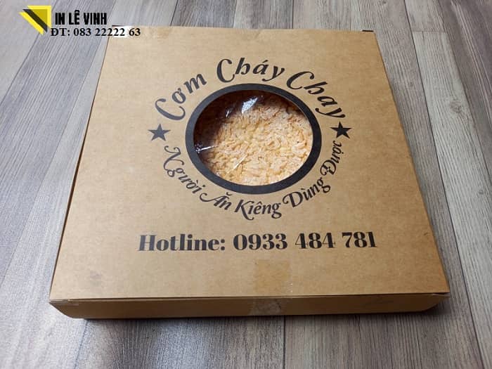 in hộp giấy đựng thức ăn