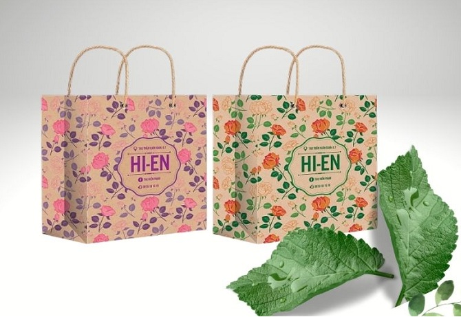 in túi giấy cho shop thời trang